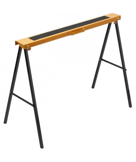 Tréteau pliable - MEISTER - Acier - 100kg de charge - Noir