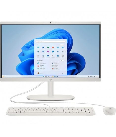PC Tout-en-un HP 22-dg0000nf - 21,5 FHD - Intel N100 - RAM 8Go - Stockage 256Go - Windows 11 - Clavier & souris filaires