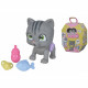 Smoby - Pamper Petz - Chat a adopter - 4 accessoires - Articulé - Bois et fais pipi - Certificat d'adoption - Des 3 ans