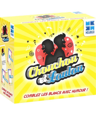 Jeu de société - MEGABLEU - Chouchou et Loulou Nomade - 200 cartes phrases a compléter avec humour