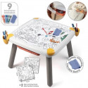 Smoby - Table enfant Créative - Feutre effacable pour la table + 2 grandes feuilles de coloriage - 3 rangements - Des 3 ans