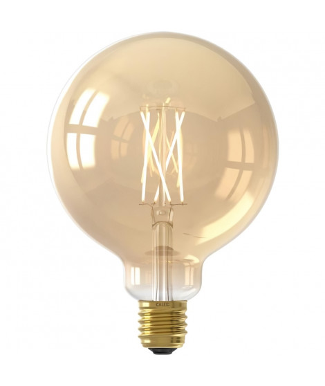 Ampoules connectées Calex LED Filament connectée Globe ambre G125 E27