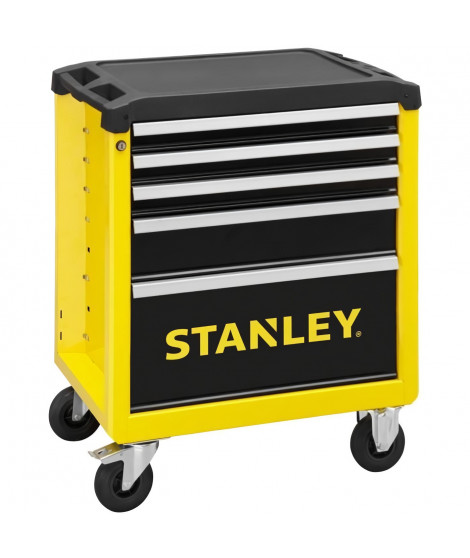 Servante 5 Tiroirs STANLEY STST74305-1 - Fabrication Française - Charge Maximale de 300 kg