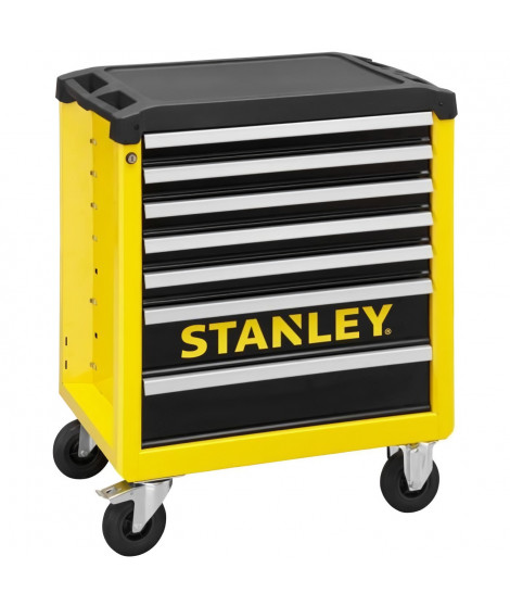 Servante d'telier - Vide - 7 tiroirs - STANLEY - Noir et jaune