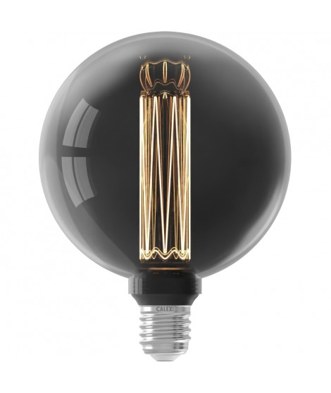 Ampoule LED E27 - CALEX - GLASSFIBER GLOBE G125 - 3,5 W - 40 lm - 2000 K - Intensité variable - Titanium