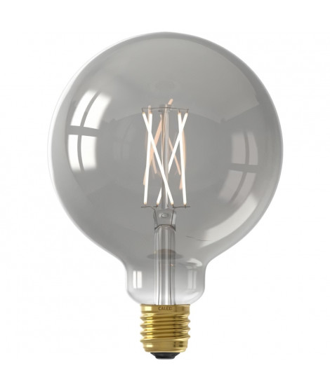 Ampoule LED E27 - CALEX - G125 SMART GLOBE - Filament droit - 7 W - 400 lm - 1800 K - Intensité variable - Smokey