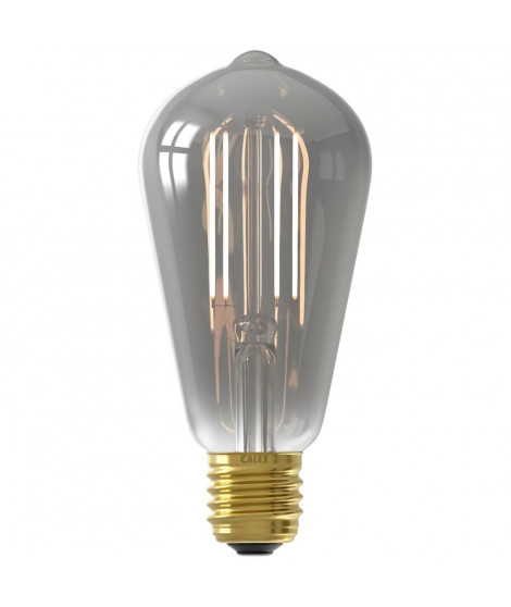 Ampoule LED E27 - CALEX - SMART ST64 - Filament droit - 7 W - 400 lm - 1800 K - Intensité variable - Smokey