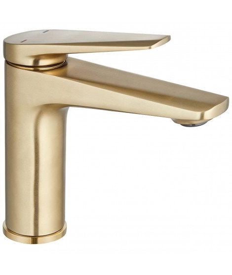 Mitigeur Lavabo - EDOUARD ROUSSEAU - GLOSS - Laiton Brossé