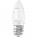 Ampoule LED E27 - CALEX - CANDLE B35 - Filament droit - 4,5 W - 470 lm - 2700 K - Intensité variable - Transparent