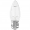 Ampoule LED E27 - CALEX - CANDLE B35 - Filament droit - 4,5 W - 470 lm - 2700 K - Intensité variable - Transparent