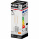Ampoule LED E27 - CALEX - CANDLE B35 - Filament droit - 4,5 W - 470 lm - 2700 K - Intensité variable - Transparent