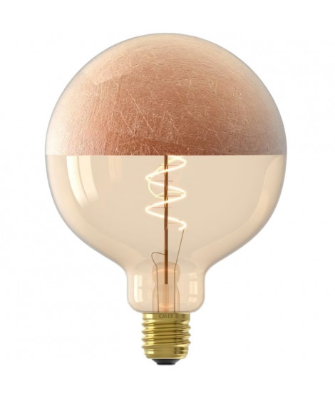 Ampoule LED E27 - CALEX - XXL SPECIALS G125 - Filament simple spirale - 4 W - 120 lm - 1800 K - Cuivre