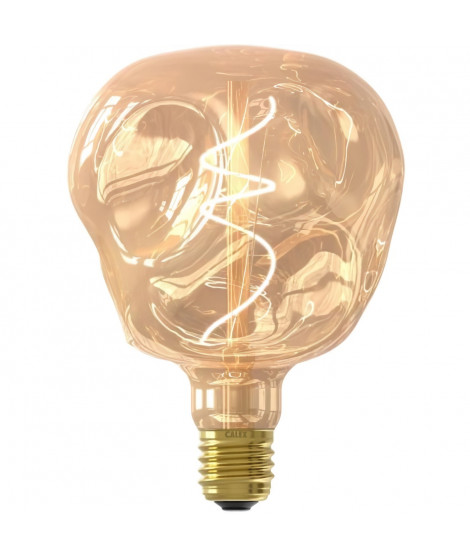 Ampoule LED E27 - CALEX - G125 NEO ORGANIC - Filament flexible - 4 W - 150 lm - 1800 K - Intensité variable - Or
