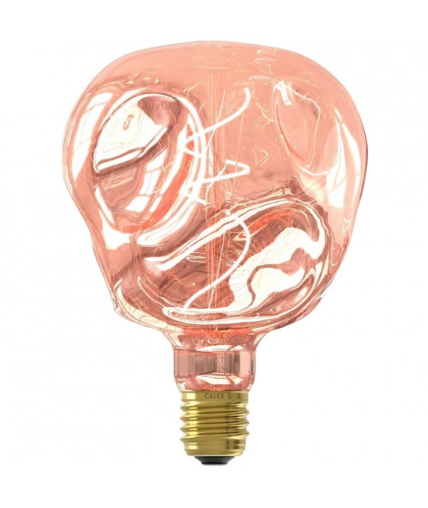 Ampoule LED E27 - CALEX - G125 NEO ORGANIC - Filament flexible - 4 W - 70 lm- 1800 K - Intensité variable - Rose