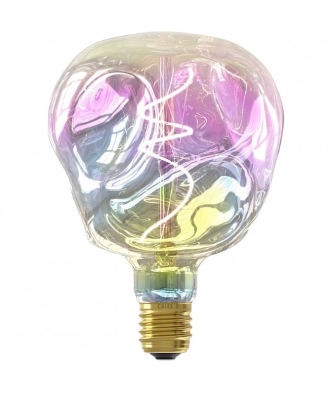 Ampoule LED E27 - CALEX - G125 NEO ORGANIC - Filament flexible - 4 W - 200 lm - 1800 K - Intensité variable - Arc-en-ciel