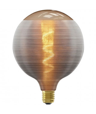 Ampoule LED E27 - CALEX - G125 - Filament en spirale - 4W - 80 lm - 1800 K - Gris