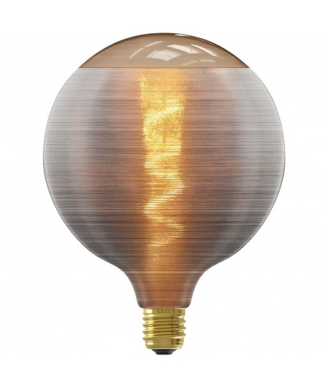 Ampoule LED E27 - CALEX - G125 - Filament en spirale - 4W - 80 lm - 1800 K - Gris