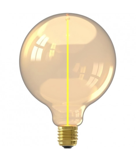 Ampoule LED E27 - CALEX - MAGNETO G125 - Filament droit - 3,4 W - 150 lm - 1800 K - Or