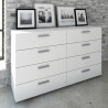FINLANDEK Commode de chambre TYHJA style contemporain blanc mat - L 140 cm