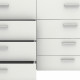 FINLANDEK Commode de chambre TYHJA style contemporain blanc mat - L 140 cm
