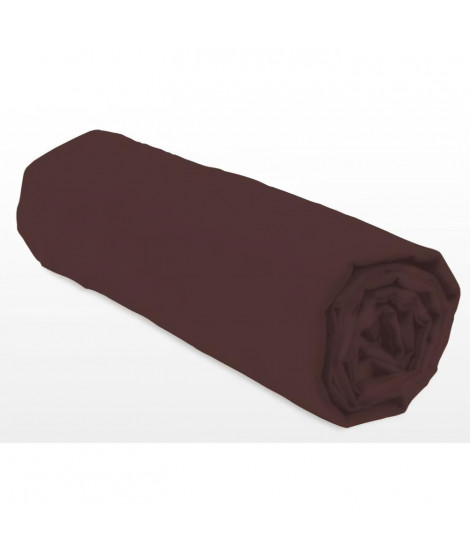 Drap-housse - LOVELY HOME - LH71600 - 140x190+25 cm - Marron