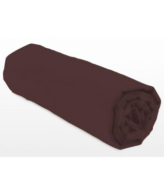 Drap-housse - LOVELY HOME - LH71598 - 180x200+25 cm - Marron