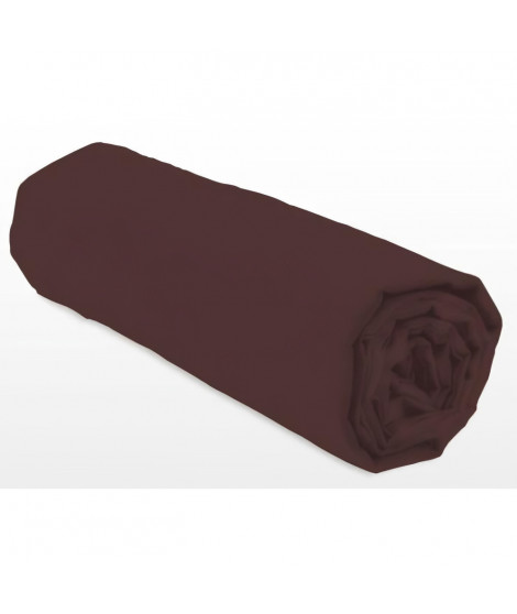 Drap-housse - LOVELY HOME - LH71597 - 90x190+30 cm - Marron