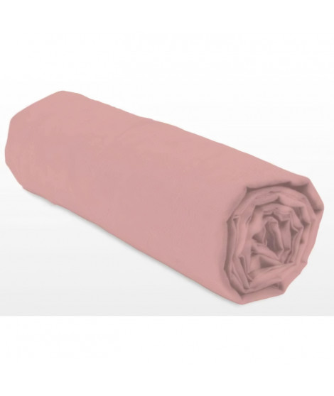 Drap-housse - LOVELY HOME - LH71626 - 180x200+30 cm - Rose