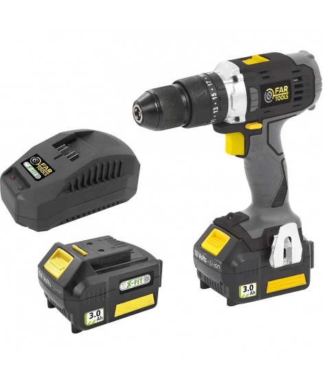 FARTOOLS X-FIT XF-IMPACT Perceuse a percussion / visseuse 18V 40Nm 2x 3,0Ah