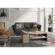 Table basse bar Gami - Made in France - Décor chene noir - Style industriel - L 110 x P 60 x H 36 cm - YORI