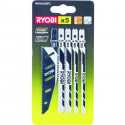 RYOBI - Carte 1 lame baionnette spéciale scie sauteuse FLUSHCUT bois 10 TPI  - RAK01JSFC