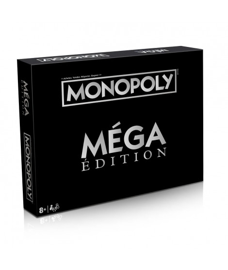 Jeu de société - WINNING MOVES - Monopoly Édition Méga - Nouvelles cases, gratte-ciels et mégas loyers