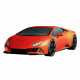 Puzzle 3D Lamborghini Huracán EVO Edition orange  (avec grille) - Formes spéciales - 00011571