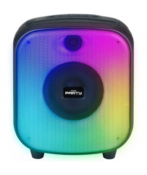 Enceinte Bluetooth - BIGBEN - Format cube - 200W, Effets lumineux, USB, Micro-SD, Batterie Li-on USB-C