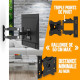 NANOOK Support Mural orientable et inclinable pour téléviseurs 19-43 Pouces - Support Mural pour téléviseurs LCD, LED, QLED e…