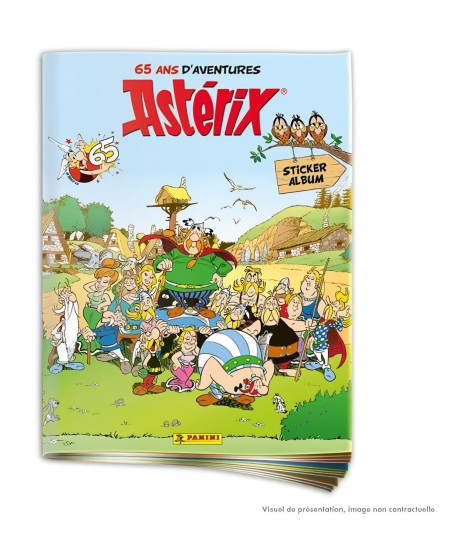 Album - PANINI - Astérix (65eme anniversaire) - 264 stickers, brillants et métal