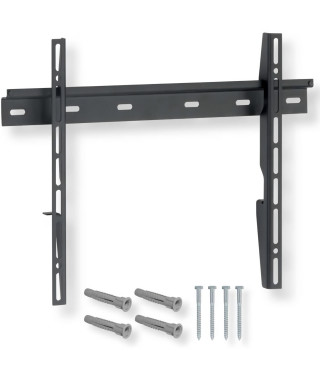 Support Mural TV NANOOK - Ultra Plat - 32-55 Pouces - pour télés LCD et (O)LED - Noir