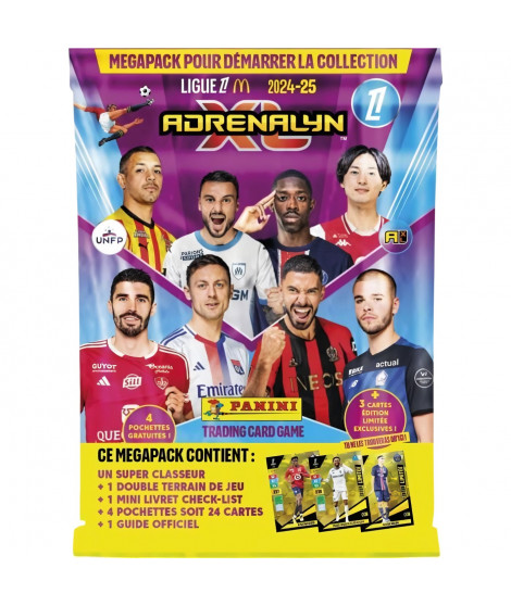 Starter pack - PANINI - Adrenalyn XL Ligue 1 McDonald's 2024-2025 - Classeur et cartes