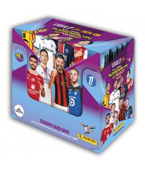 Boîte de 50 pochettes - PANINI - Adrenalyn XL Ligue 1 McDonald's 2024-2025 - 300 cartes