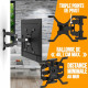 NANOOK Support Mural orientable pour téléviseurs 40-65 Pouces - Inclinable - Support Mural pour téléviseurs LCD, LED, QLED et…