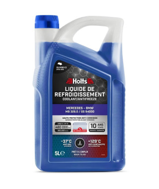 Liquide de Refroidissement - HOLTS - HAFR0008B - Dédié Mercedes - BMW 325.0 / GS94000 5L + Bec