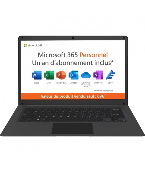 PC portable - THOMSON - NEO14 - 14,1 - Intel Celeron N4020 - RAM 4Go - SSD 128Go - UHD 600 Graphics - Win 11H - AZERTY