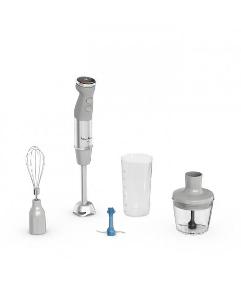 MOULINEX Pied mixeur Quickchef +, Mixeur plongeant, 1000 W, 20 vitesses, 2 accessoires DD67EB10