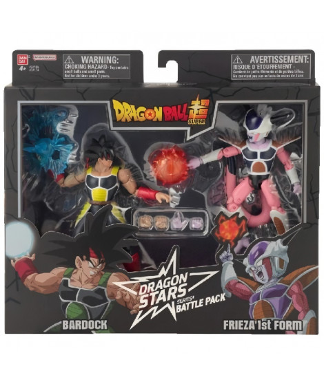 Figurine Dragon Stars - BANDAI - Dragon Ball Battle Pack Bardock vs Frieza 1st Form 17 cm