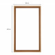 Encadrement Mouluré - NORDLINGER PRO - 100 x 60 cm - 42 x 14 mm - FSC 100%
