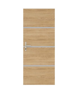 Kit de Rénovation de Porte - NORDLINGER PRO - 4 Feuilles 85 x 50 cm & 3 Profils 85 x 2 cm - Chene Naturel