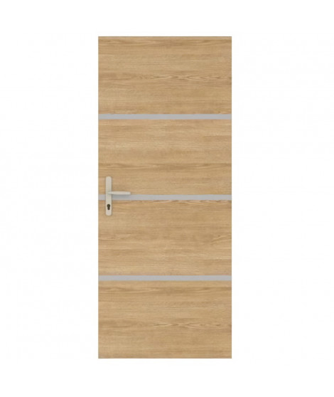 Kit de Rénovation de Porte - NORDLINGER PRO - 4 Feuilles 85 x 50 cm & 3 Profils 85 x 2 cm - Chene Naturel