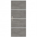 Kit de Rénovation pour Porte Intérieure - NORDLINGER PRO - 4 Feuilles 85 x 50 cm & 3 Profils 85 x 2 cm - Gris Agate