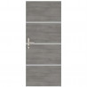Kit de Rénovation pour Porte Intérieure - NORDLINGER PRO - 4 Feuilles 85 x 50 cm & 3 Profils 85 x 2 cm - Gris Agate