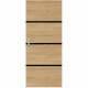 Kit de Rénovation de Porte - NORDLINGER PRO - 4 Feuilles 85 x 50 cm & 3 Profils Noirs 85 x 2 cm - Chene Naturel